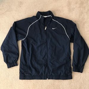 Navy Embroidered Nike Windbreaker!